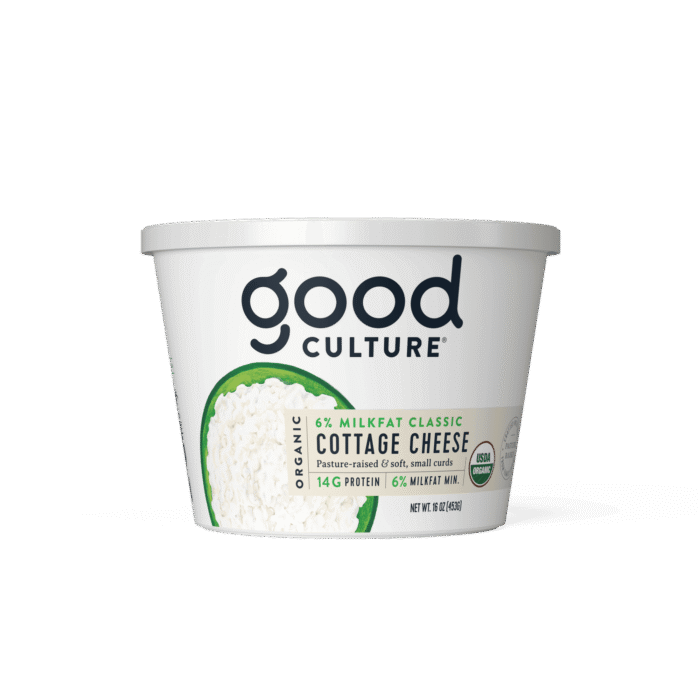 organic classic cottage cheese, 6% milkfat, 16 oz