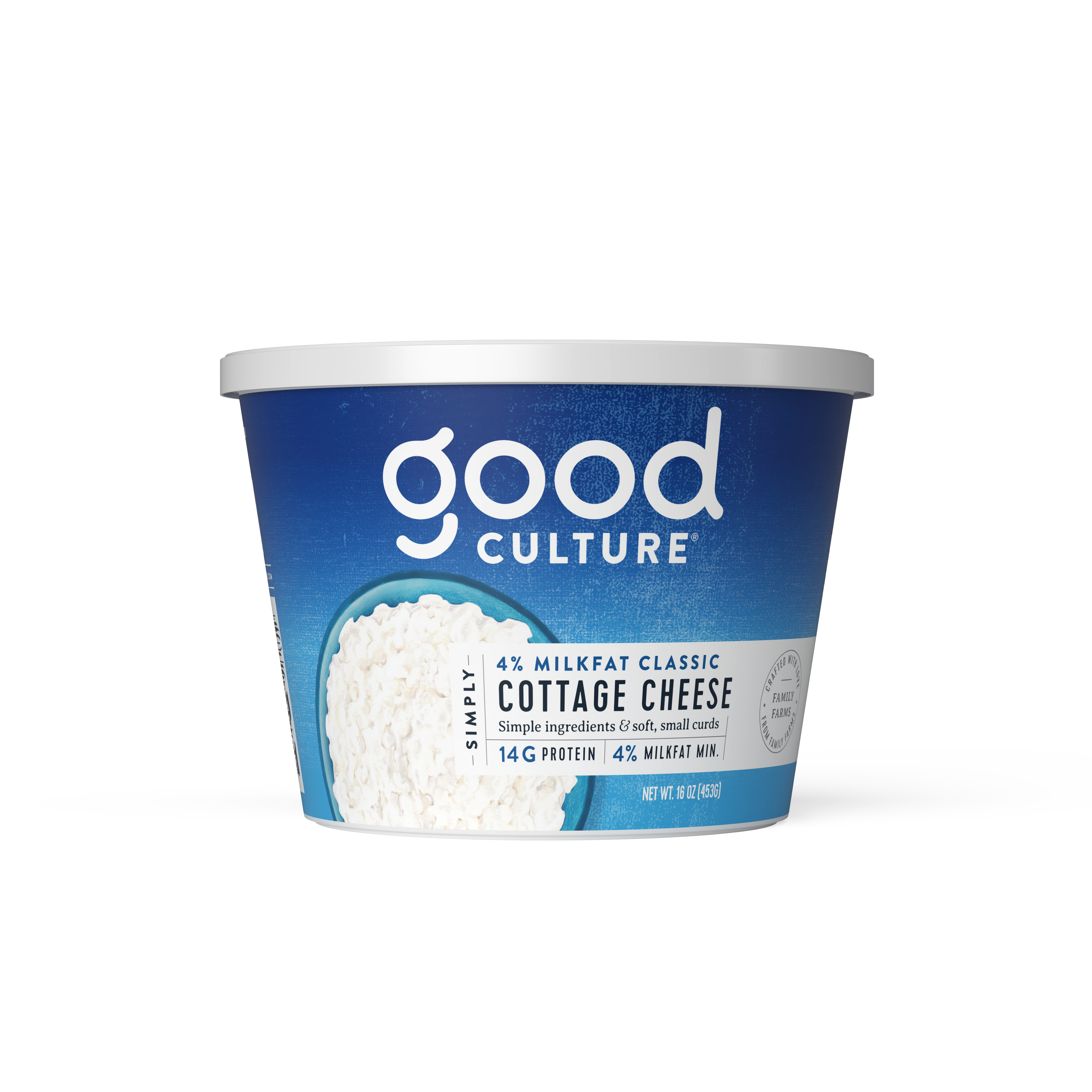 simply cottage cheese, 4% milkfat, 16 oz