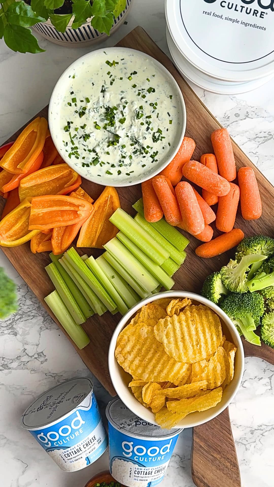 cottage cheese chive dip photo