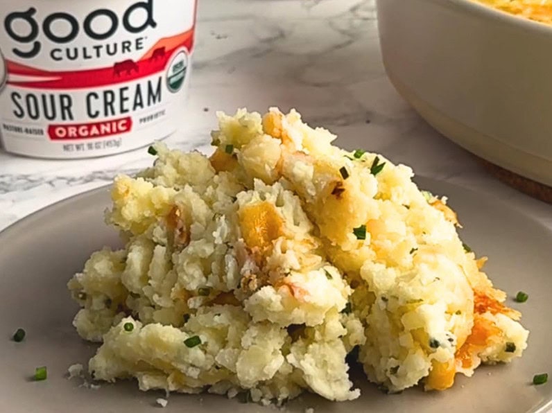 sour cream and chive potato bake